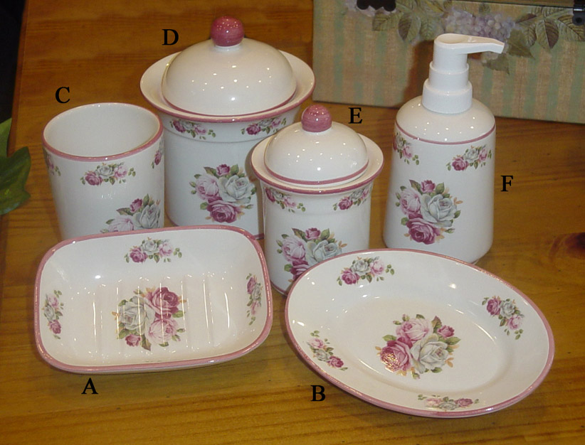 Porte-savon "trio de roses"